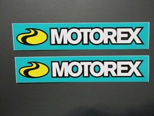 Two Motorex Racing Oils Logo Decals Stickers Sponsor Supercross Motocross
