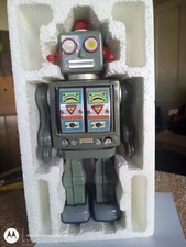 Vintage TIn B/O Space Walk Man Robot 12in Mib