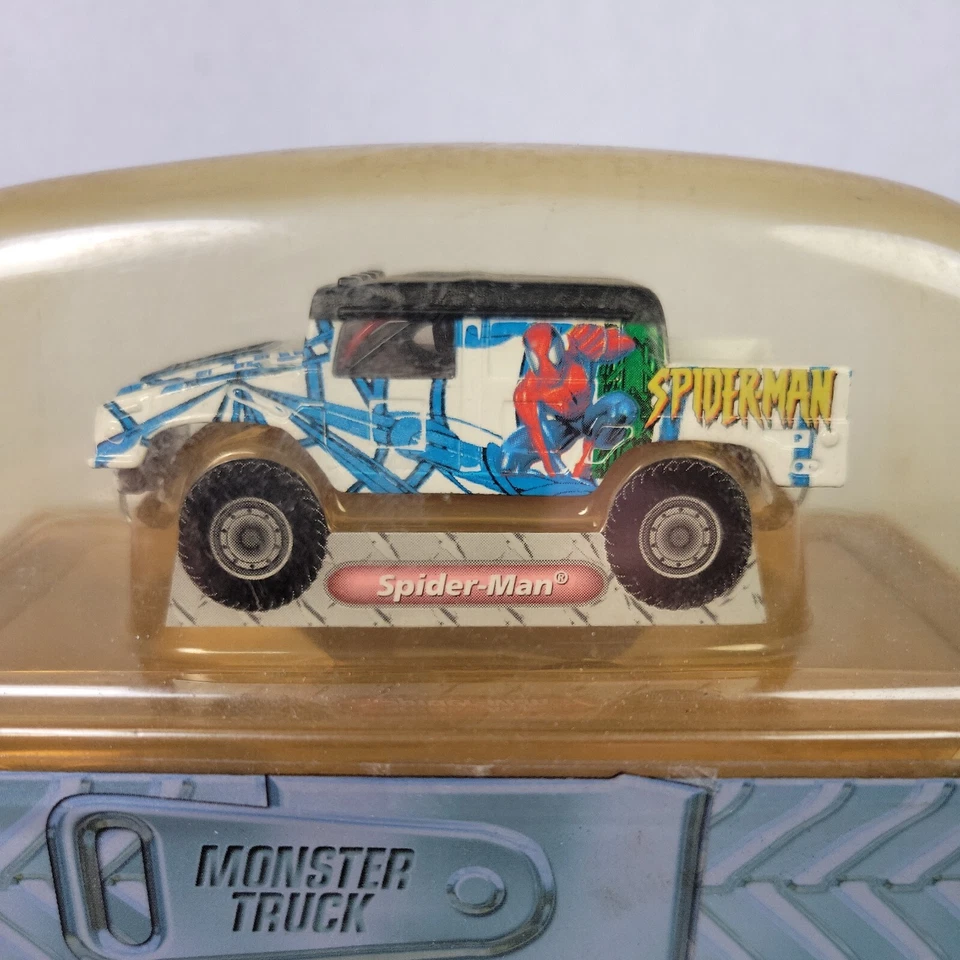 NEW! Radio Shack Zip Zaps Micro RC 1/64 4WD Hummer Monster Truck, Spider-Man - Image 2 of 4