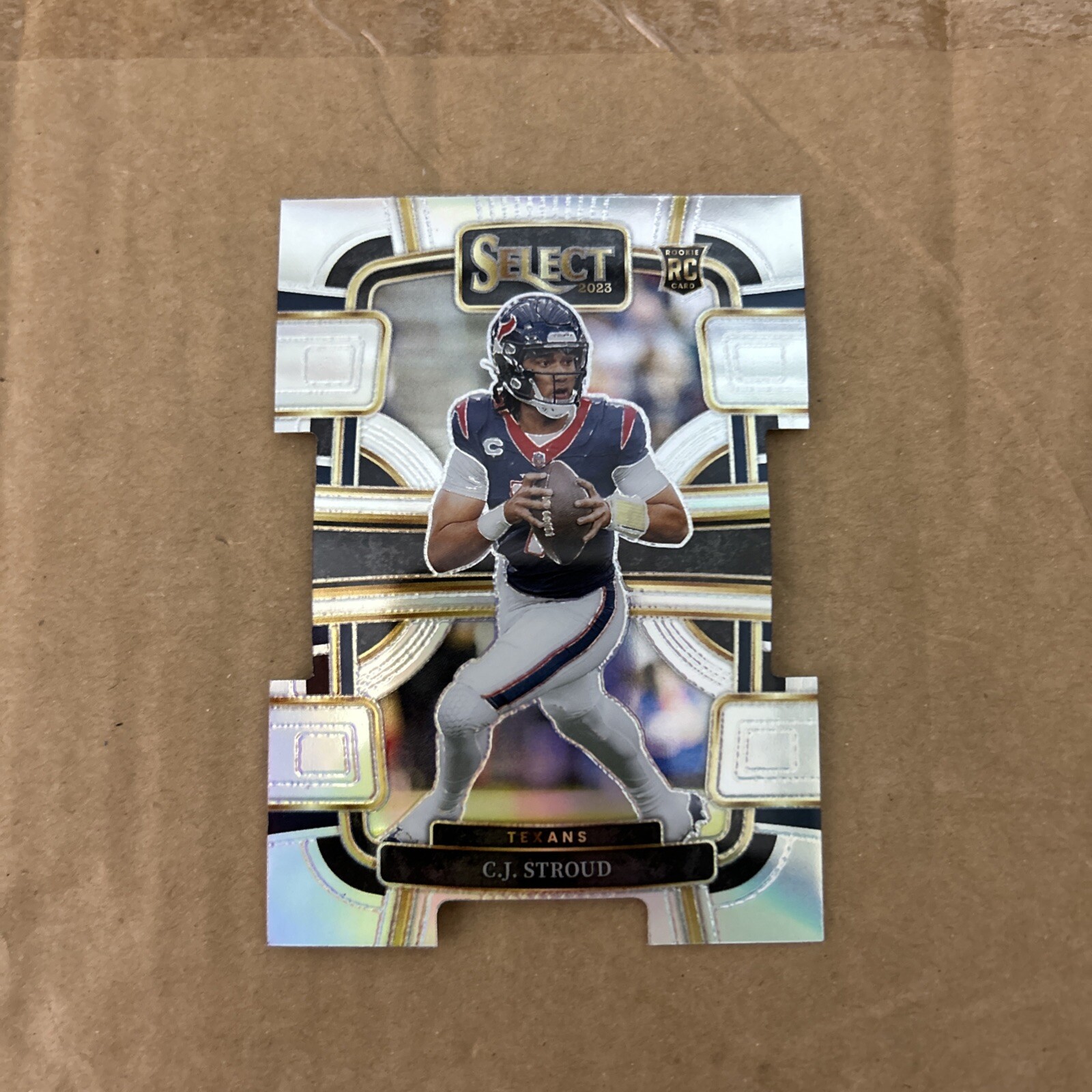 2023 Panini Select CJ Stroud Concourse Silver Die-Cut Prizm RC #41 Texans