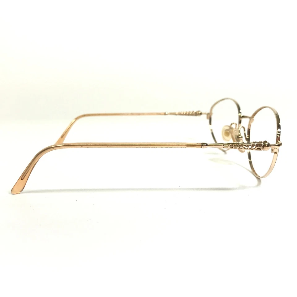 Christian Dior Eyeglasses Frames CD 3570 47O Red Gold Round Full Rim 55-18-135 - Image 4 of 4