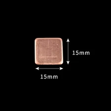 0.3/0.5/0.8/1/1.2/1.5/2mm Heatsink Copper Shim Thermal Pad Barrier 15x15/20x20mm