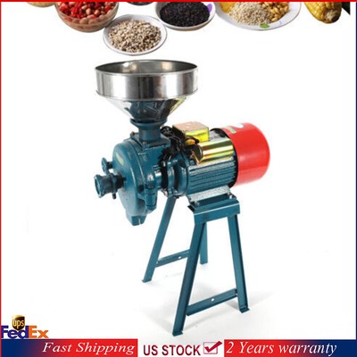 220V Electric Grinder Mill Corn Grain Wheat Cereal Feed Dry Grinding Machine