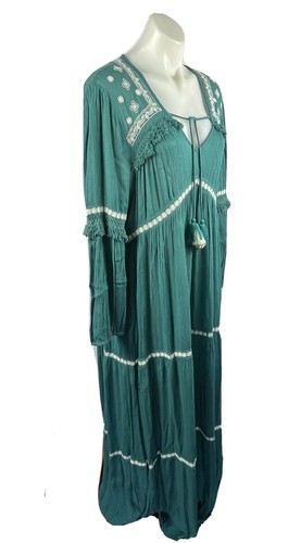 BOHO BIRD Green Layers Of Love Maxi Dress Size 20 BNWT - Picture 5 of 10