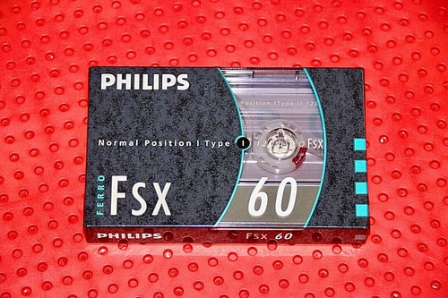 PHILIPS FS 60 TYPE I VS. II BLANK CASSETTE TAPE (1) (SEALED) - 第 1/3 張圖片