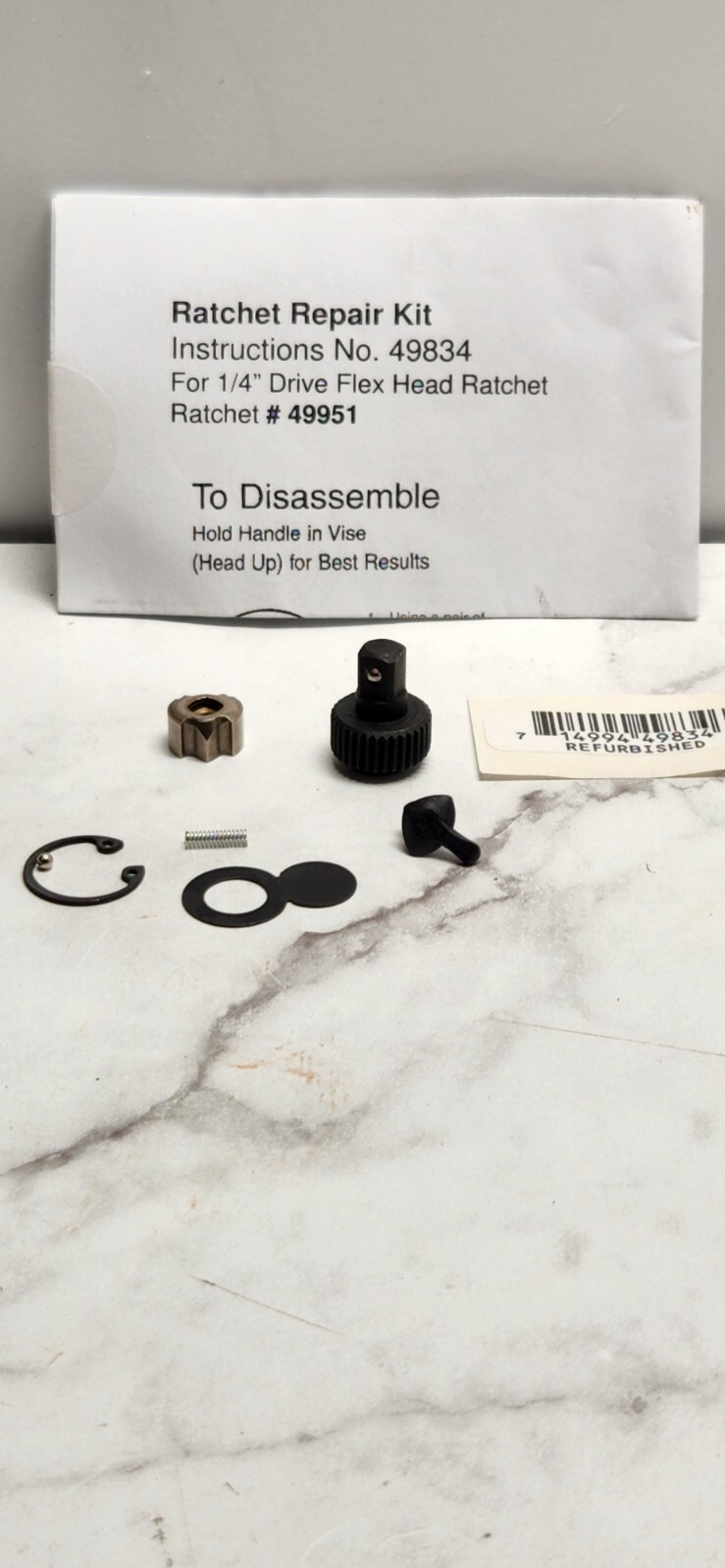 NEW CRAFTSMAN 1/4" Drive Flex Head RATCHET REPAIR KIT 49834 FOR 49951 eBay