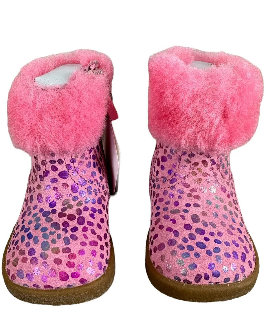 UGG Baby Infant Girls Boots Jorie II Glitter Shearling 0-6 Months