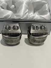 Baby  s First Curl And First Tooth Noah  s Ark Keepsake Containers In Original Box
