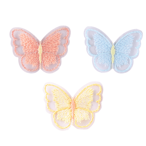 20PCS Butterfly Lace Applique Trim Butterfly Patches for Wedding Bridal Dress - Picture 2 of 18
