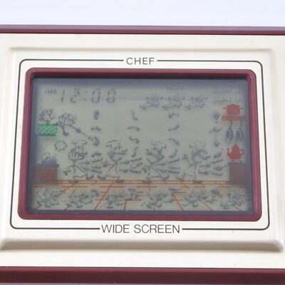 LCD CHEF Wide Screen FP-24 Game Watch Handheld Console Nintendo