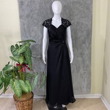 Jade Couture Size 8 Black Evening Formal Gala, Prom Gown modest