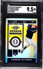 2020 Chronicles Contenders Optic #2 Yordan Alvarez HOLO SILVER PRIZM SGC 9.5 RC