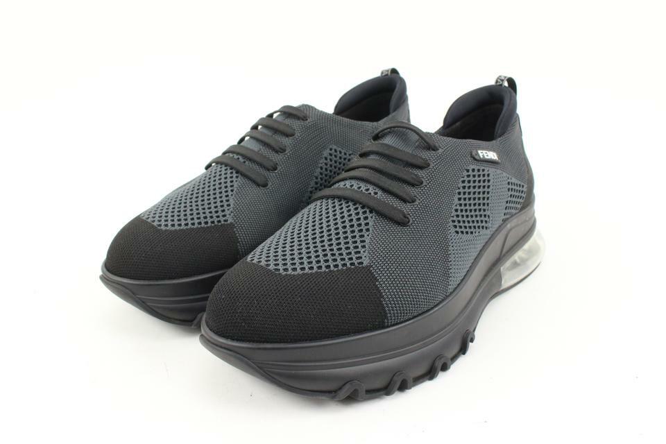 FENDI ダッフルコート FFロゴデザイン 黒 Fendi Flow Sneakers Leather Black | Fendi