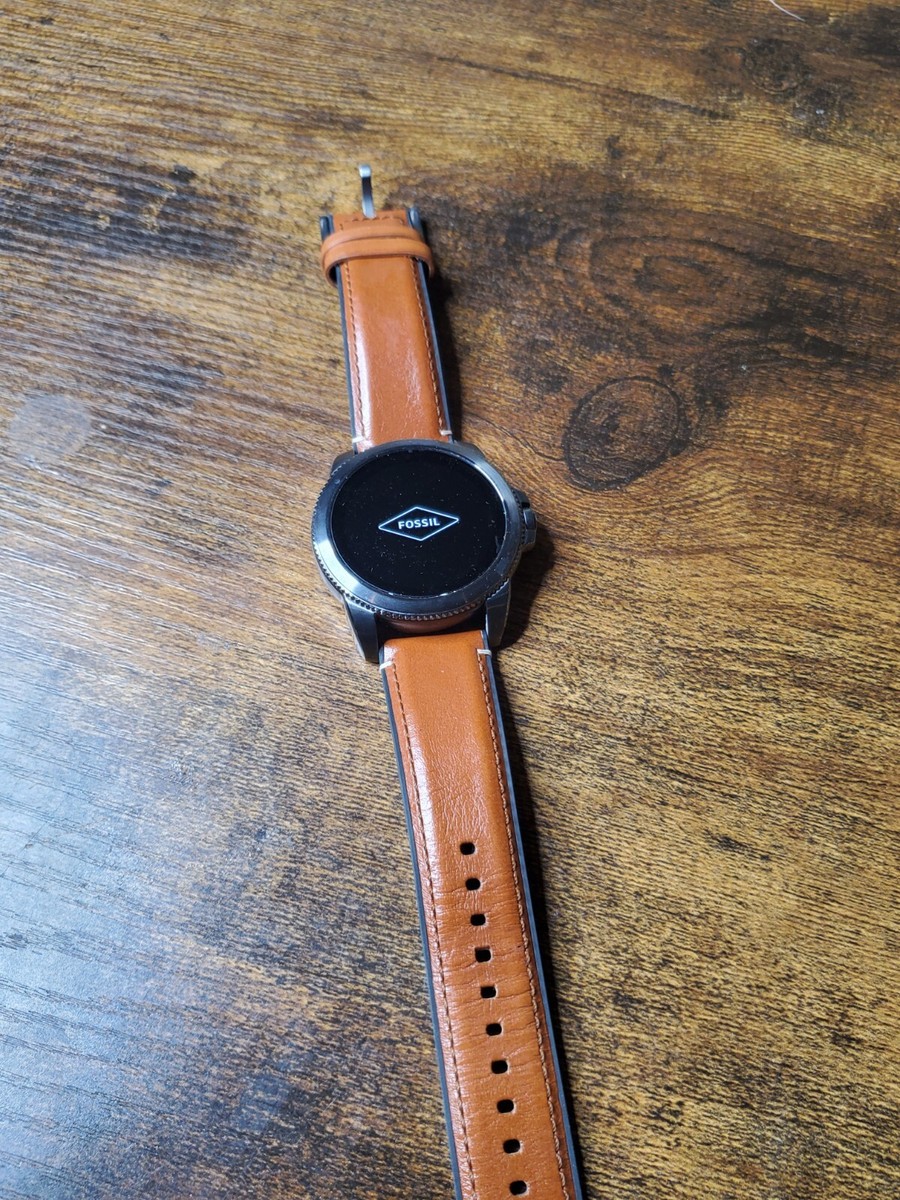 READ - Fossil Gen 5E Smartwatch Brown Leather | eBay