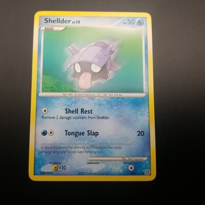 SHELLDER 105/132 - Non-Holo - SECRET WONDERS - 2007 Pokemon Card - NM/M