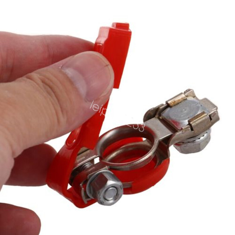 Jyving 1 Pair Metal Car Battery Terminal 35mm Positive Jyving 1 Pair Metal Car Battery Terminal 35mm Positive