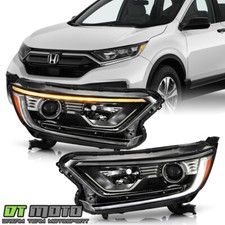 For 2017-2021 Honda Crv Lxexexl Halogen Led Drl Projector Headlights Headlamps