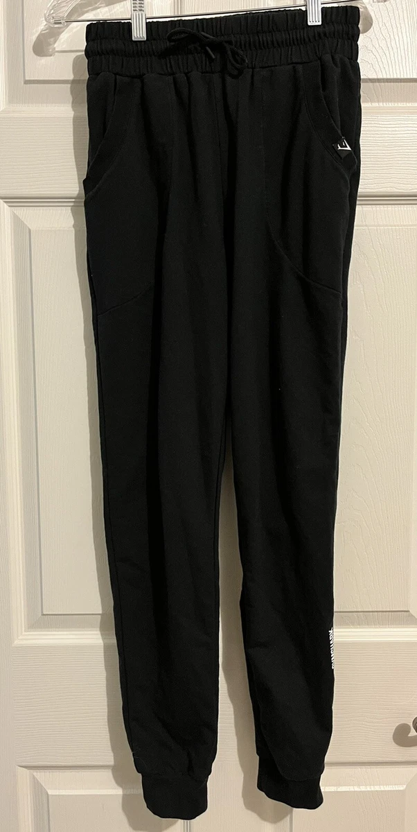 Black sweatpants store with drawstring