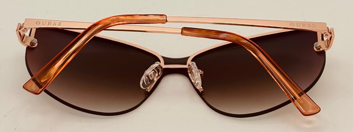 NATS 　SUNSEA Guess Unisex Rose Gold Front Mount Shield Sunglass