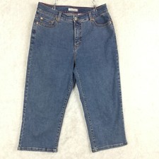 Levi's Womens Jeans 512 Perfectly Slimming Capri Blue Denim Medium Wash High 12