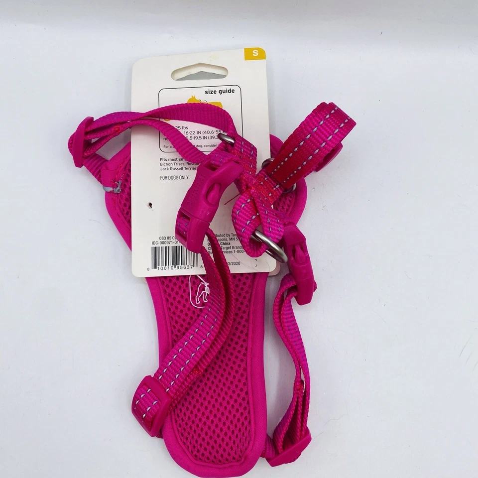 NUEVO Arnés ajustable para perros Boots & Barkley reflectante sin tirar pequeño hasta 25 libras Foto 3 de 3