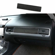 For VW Touareg 11-18 Real Carbon Fiber Co-Pilot Passenger Dash Strip Trim