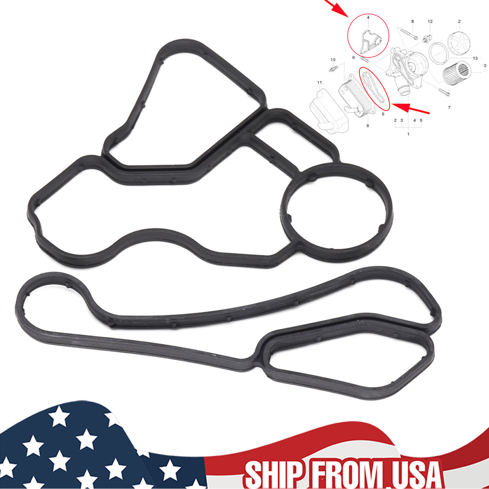 Oil Filter Housing Gasket Set 11428637820 Sierra Leone