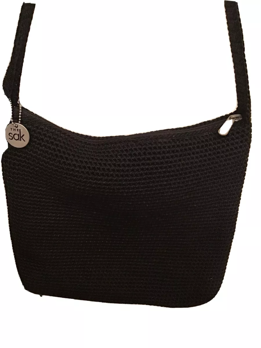 The sak black store crochet bag