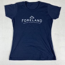 FORELAND BLUE T Shirt WOMENS MEDIUM MADE IN USA NEW WITHOUT TAGS 100% RECYCLED
