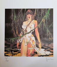 Milo Manara stampa litografia il gioco
