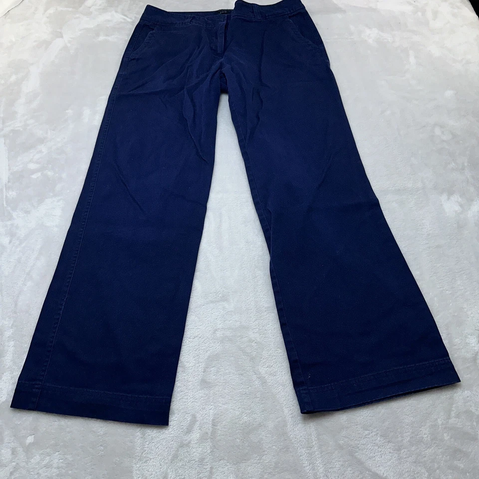 Vintage Izod Pants Womens 10 Blue Straight Leg Bootcut Mid Rise Stretch Women - Image 3 of 4