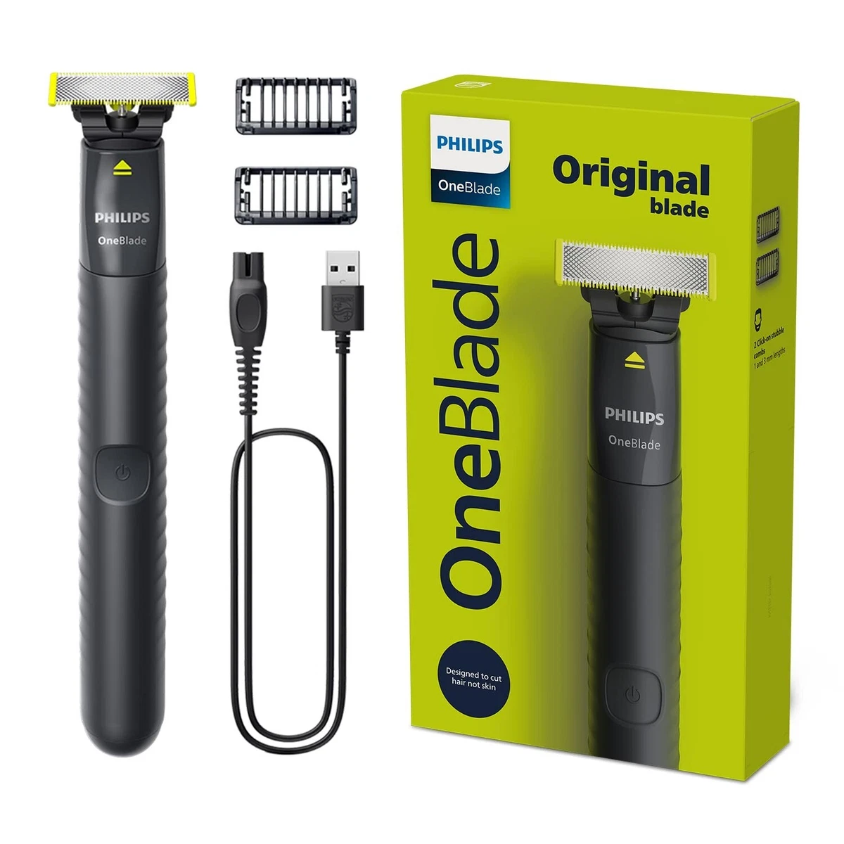 Philips QP1424/10 OneBlade Hybrid Trimmer and Shaver Dual Protection  Technology