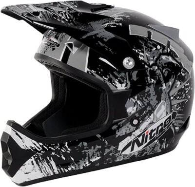 Nitro Racing Extreme MX helmet size Adult Large, Blk/Gry color