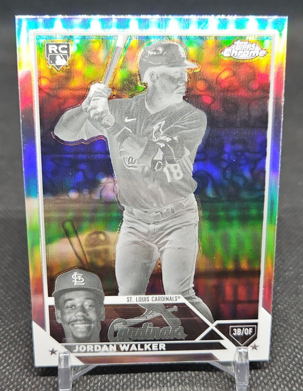 2023 Topps Chrome Negative Refractors #209 Jordan Walker RC (2ND2023TC)
