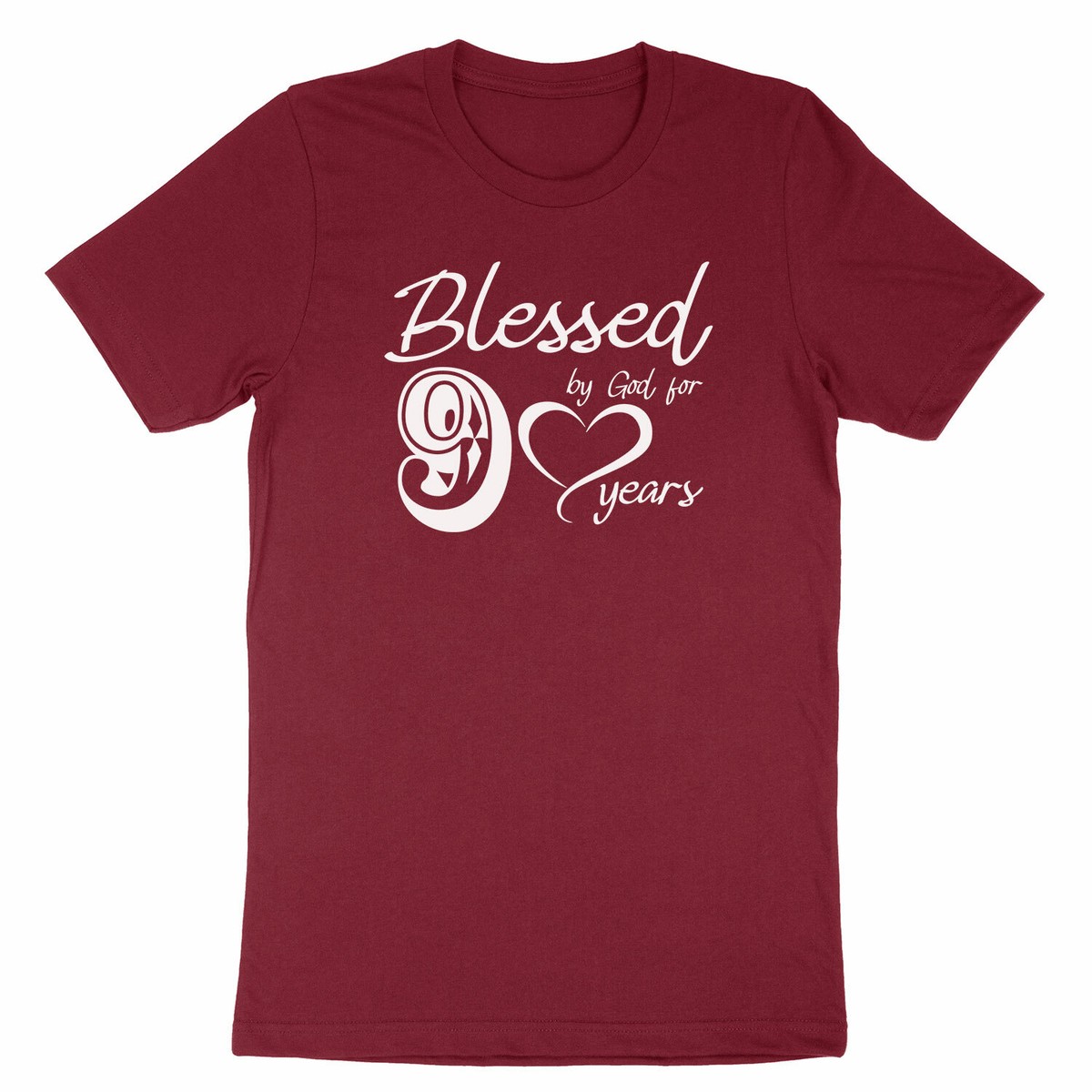 Blessed by God for 90 years Tshirt Happy 90th Birthday shirt