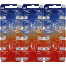 30 Renata 335 SR512SW Silver Oxide 1.55v 0 MERCURY Batteries