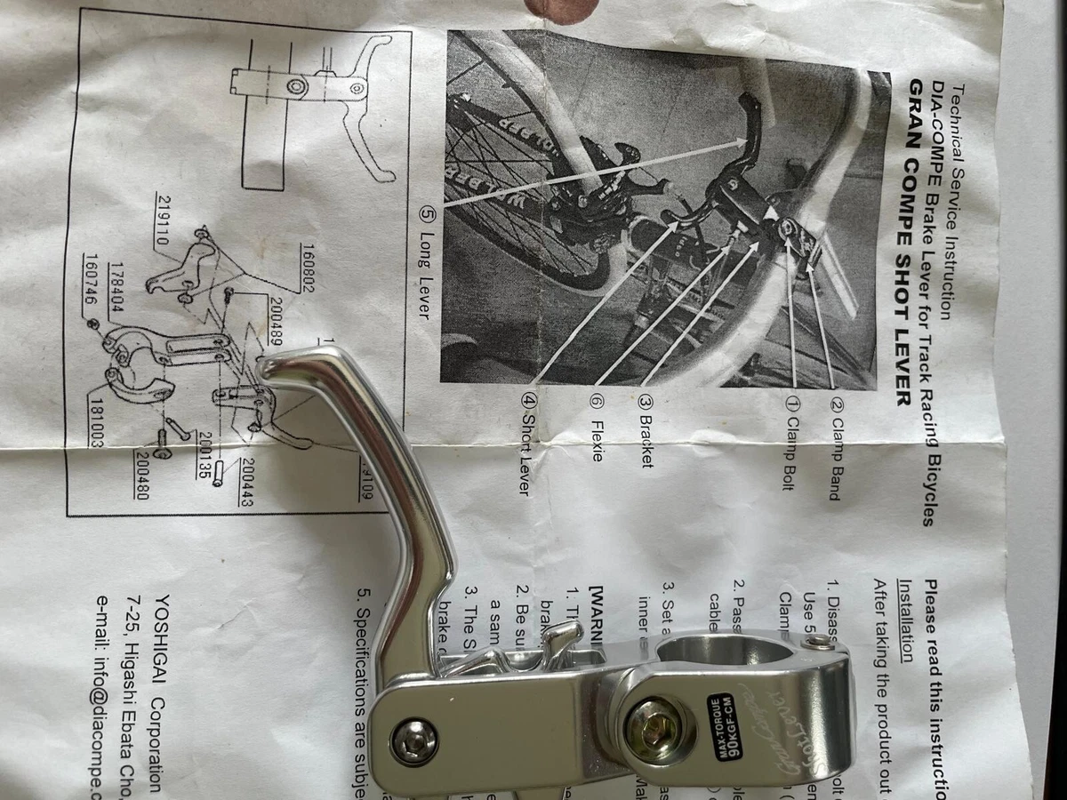 Palanca de freno de doble uso - Gran Compe palanca de tiro aluminio DIA-COMPE frenos de bicicleta