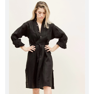 NWT DARYL K GENTLEWOMAN PEASANT DRESS IN NAVY LINEN; SIZE LARGE | eBay NWT DARYL K GENTLEWOMAN PEASANT DRESS IN NAVY LINEN; SIZE LARGE | eBay