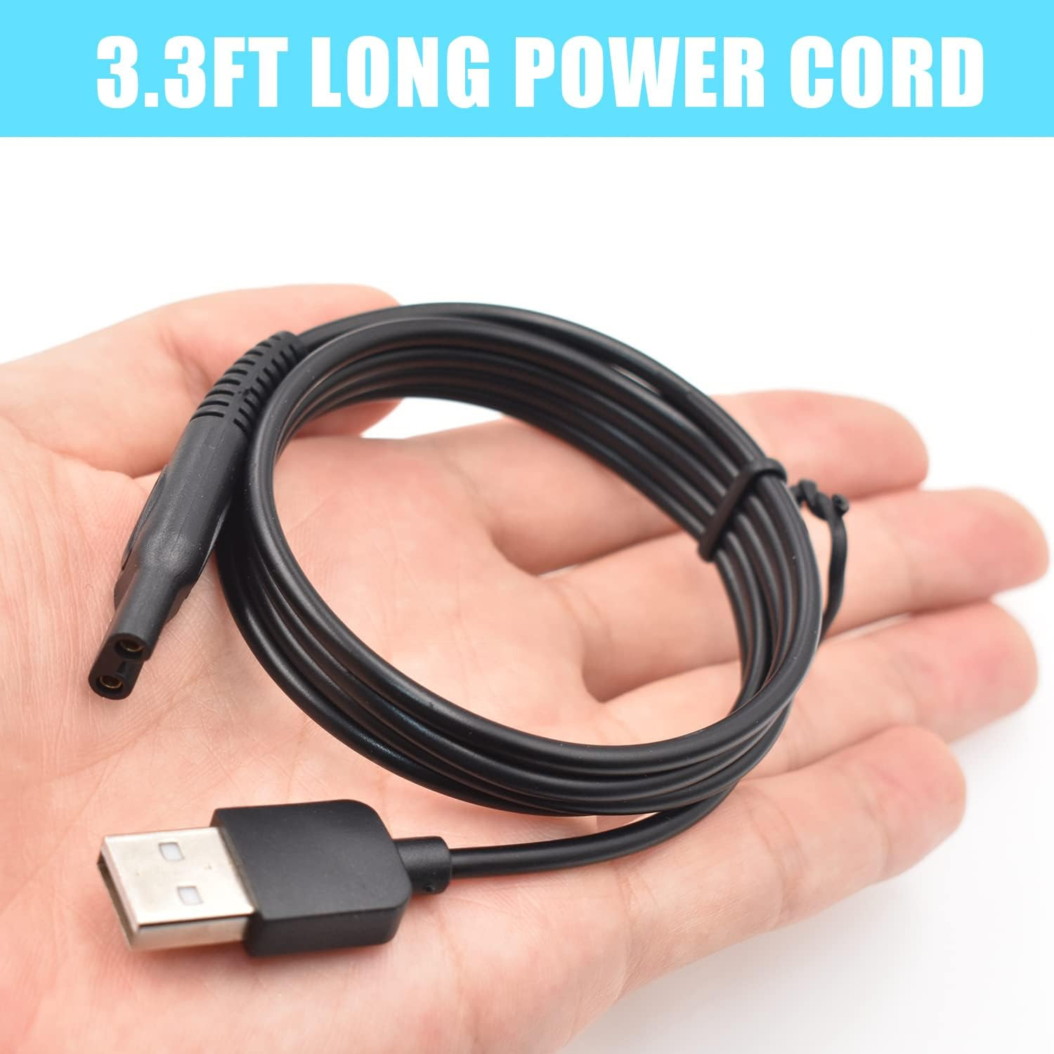 Charger Cable Compatible with Ufree/Brightup/Vikicon Beard Trimmer All-In-One Mu