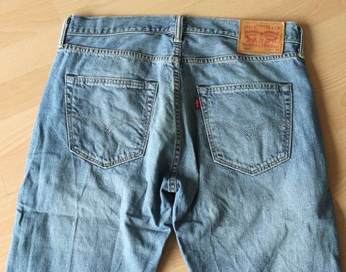 tolle Jeans - LEVIS 501 Levi Strauss - Design blau - Gr 33/30 W/L super ANGEBOT - Bild 7 von 9