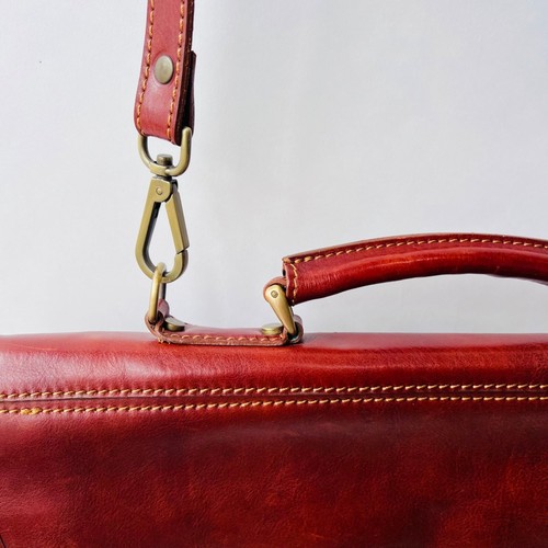 Floto Made in Italy Piazza messenger leather bag, brown - Picture 4 of 16