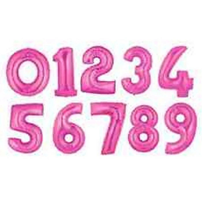 PALLONCINI MYLAR NUMERI DA 36 CM VARI COLORI - Immagine 3 di 4