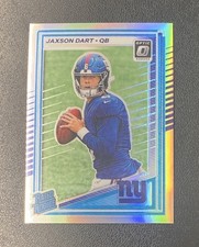 2025 DONRUSS OPTIC Jaxson Dart ( NEW YORK GIANTS ) SILVER PRIZM RATED ROOKIE RC