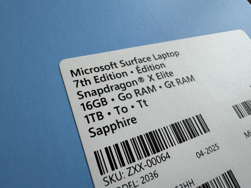 MICROSOFT SURFACE LAPTOP 7TH ED. 13.8" COPILOT+PC 16GB/32GB RAM 256GB/1TB SSD - Picture 23 of 29