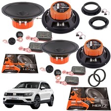 Kit 8 Casse Altoparlanti Hertz DSK 165.3 Anteriori e Posteriori per VW Tiguan