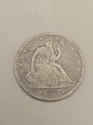 1873 Seated Liberty Silver Half Dollar 50c