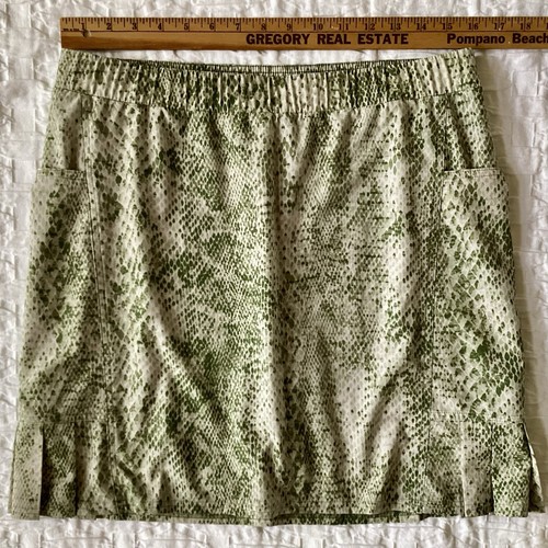 Chico’s Zenergy Skort Skirt Side Pleats Size 1 US 8-10 MED Pull On Animal Print - Bild 11 von 12