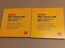 2x Kodak 884 Super 8  8mm Movie Reel, 400ft, Empty Reel w/ Box VOLUME DISCOUNT