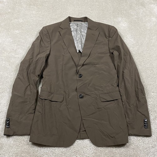 Z Zegna Blazer Mens EU 48 Brown Drop 7 Deco Lightweight Cotton Sport Coat Jacket