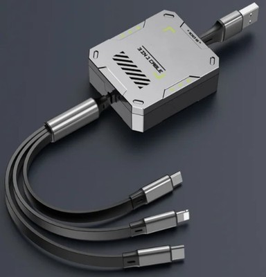 Einziehbares USB Ladekabel 3 IN 1 100W Schnelllade Datenkabel für Handys